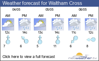 Weather forecast for Waltham Cross